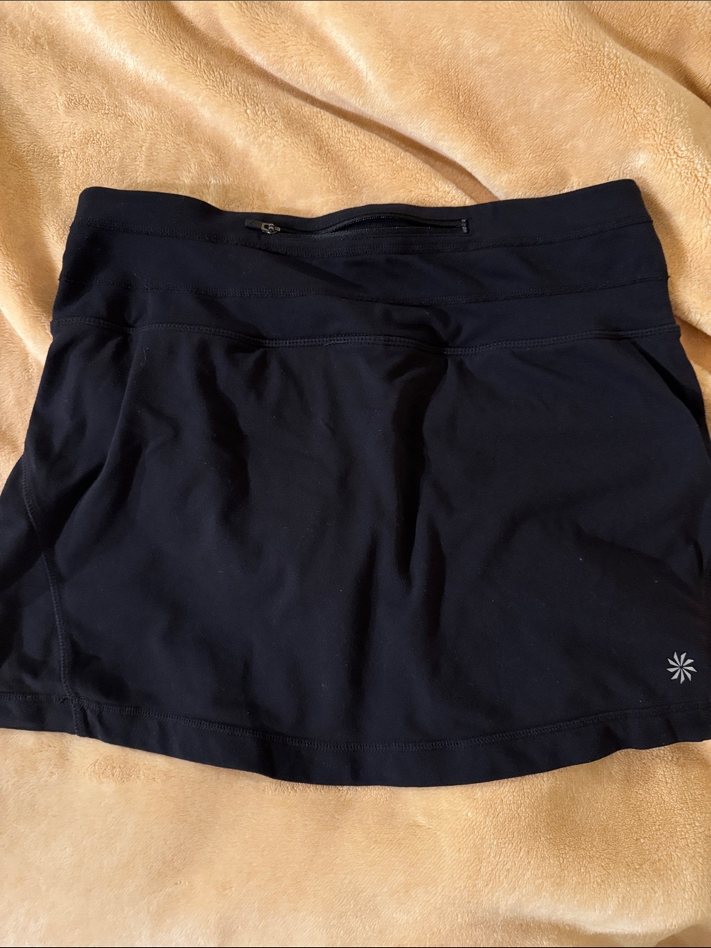 Athleta Black Performance Skort with Back Zip